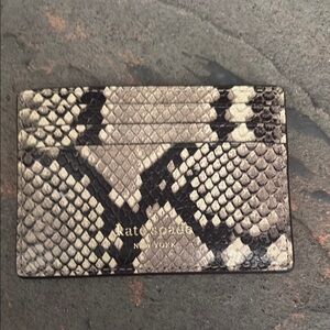 Kate Spade Snake Print Card Holder